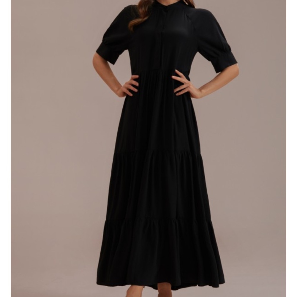 Petallush Classic Black Maxi Dress